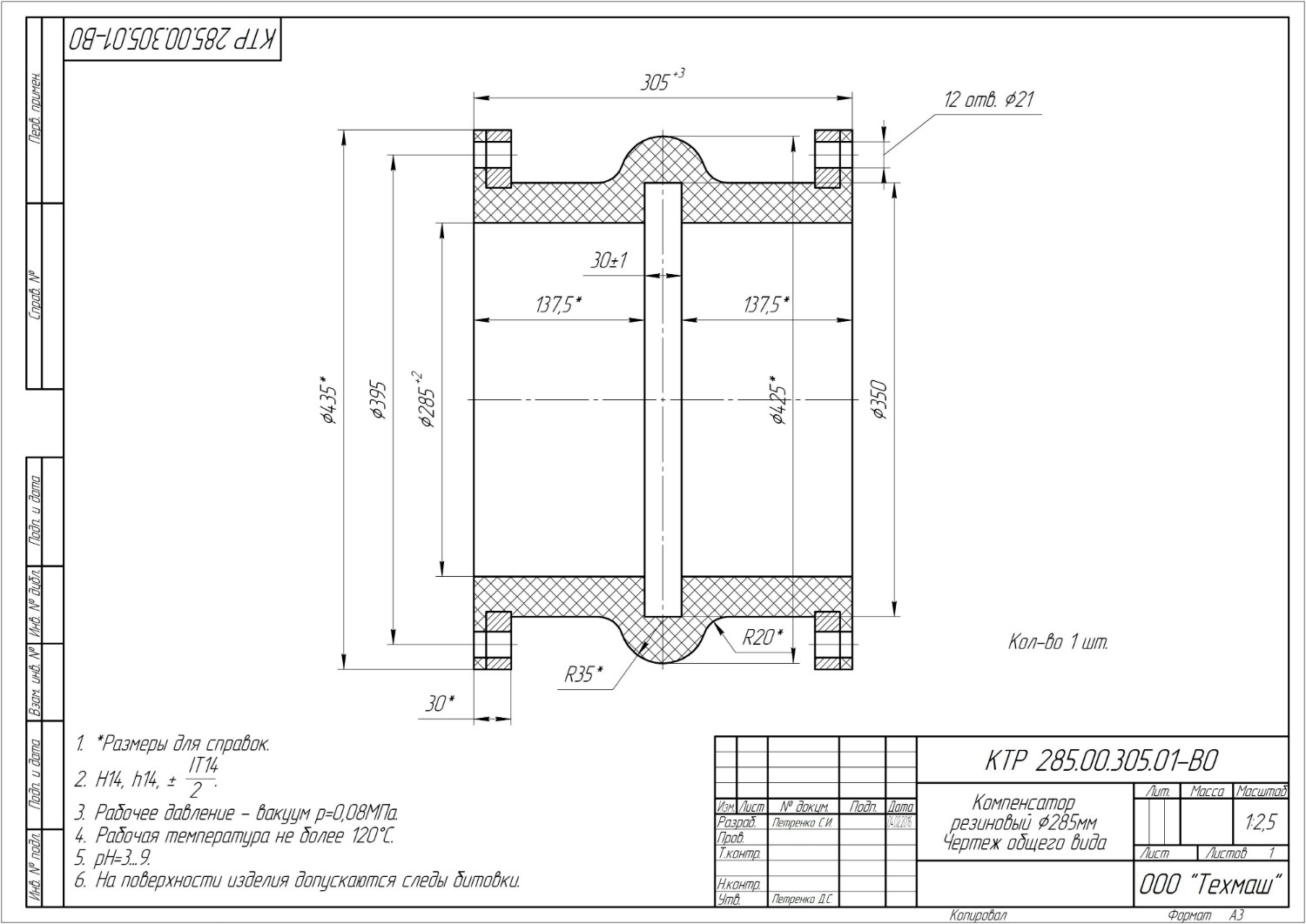 Купить компенсатор по цене производителя - ООО \"Техмаш\", Челябинск